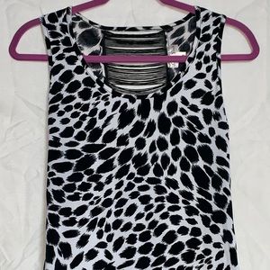 Sleeveless Cheetah Print Top